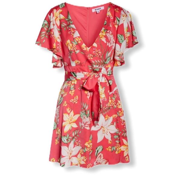 BB Dakota Tropic Tropical Vine Print Dress NWT - Picture 4 of 13